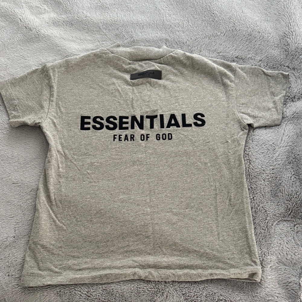 Essentials Heather Gray Tee - Picture 2 of 7